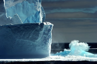 Iceberg Collapsing.